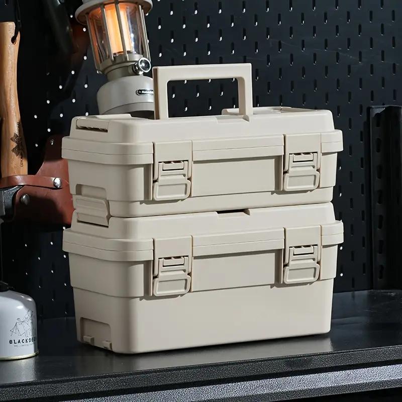 Waterproof Multi-Functional Tool Box, Stackable & Connectable Design, Ideal for Home, Car, Outdoor Use, Durable Organizer Solution, Toolbox