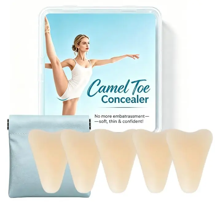 5-Pack Camel Concealer  for Women – Anti Camel  Underwear Insert,   Cover Pad for Swimsuit, Yoga & Leggings, No-Bump Invisible Blocker