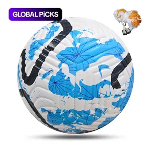 Size 5 Durable PU Leather Soccer Ball Set, Football Balls, Machine Stitched Training & Entertainment Football, Perfect Gift for Boys Men, Soccer Equipment