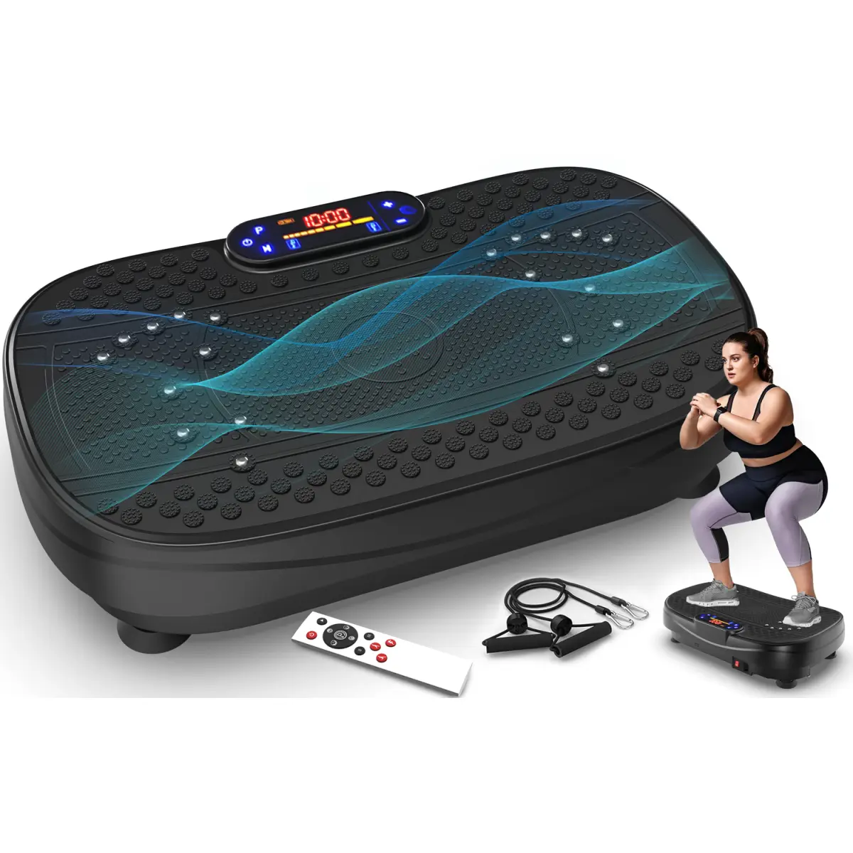 AobtkelVibration Plate Fitness Platform Exercise Machine
