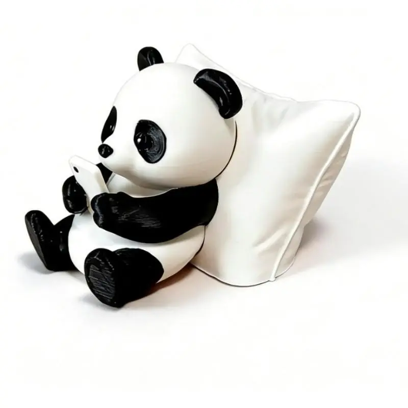 3D Printed Cute Panda Ornament, Living Room Entryway Wine Cabinet Decor, Creative Animal Model Decoration, Unique Home Accessories, Decorative Figurines