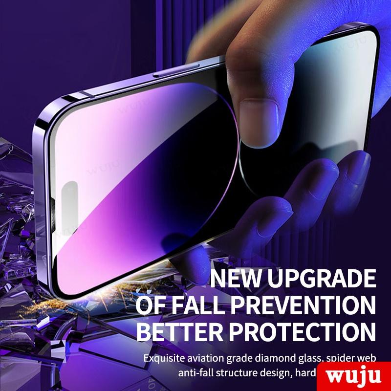 HD High-End Anti peeping film Accurate installation Dust-free Second Sticker Tempered film Glass  For iPhone 15 14 13 12 11 Pro Max Plus Tempered Screen Protector Protection Smartphone Shockproof Casing