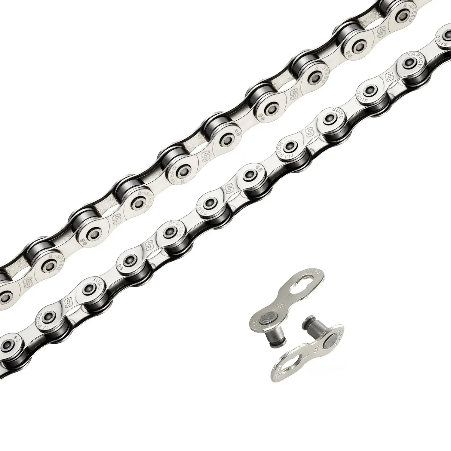 Heavy Duty Ebike Chain 6/7/8 Speed 136 Links, High Tensile Anti-Break Anti-Rust Electric Bicycle Mid Drive Motor Chains, Corrosion Resistant Replacement Drive Chain for E-Bike Mountain Chian Bike