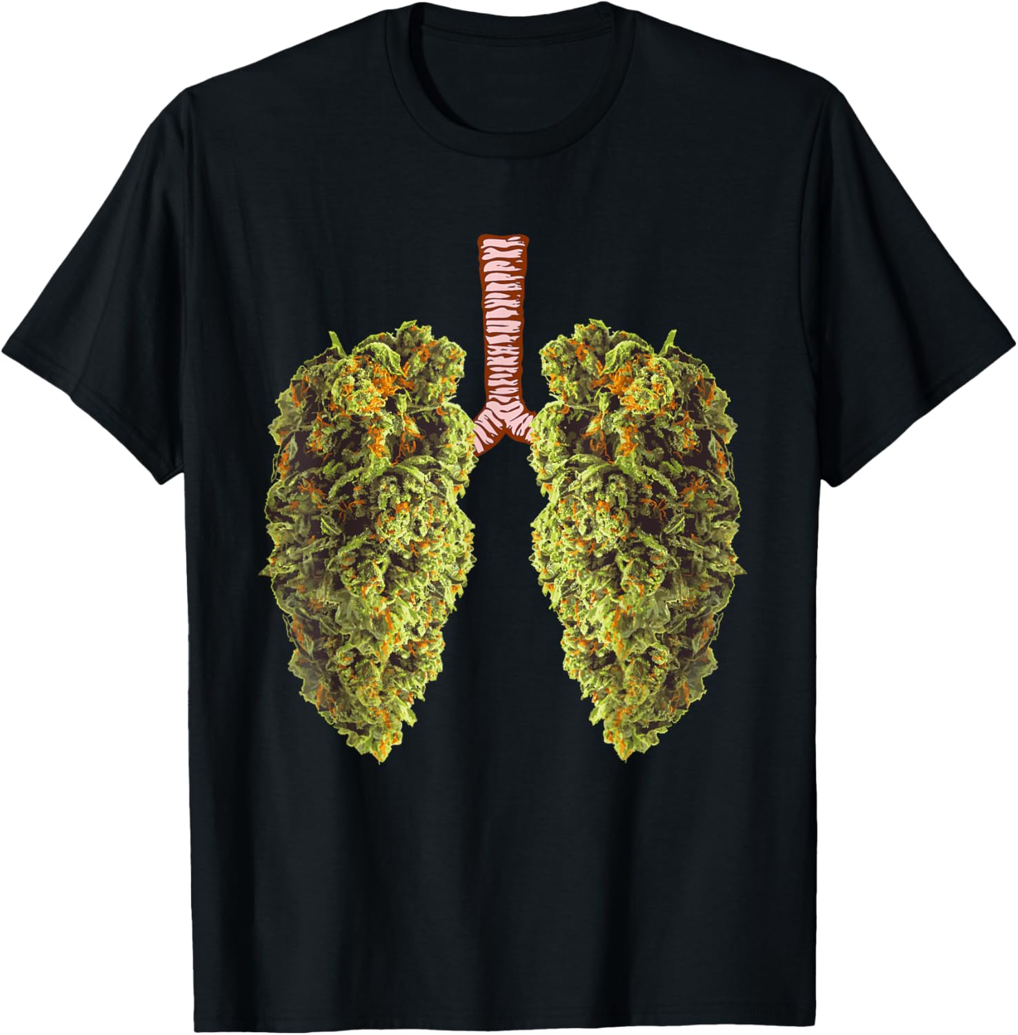 Funny Weed Lung Marijuana Bud T-Shirt - THC Lung TShirt T-Shirt