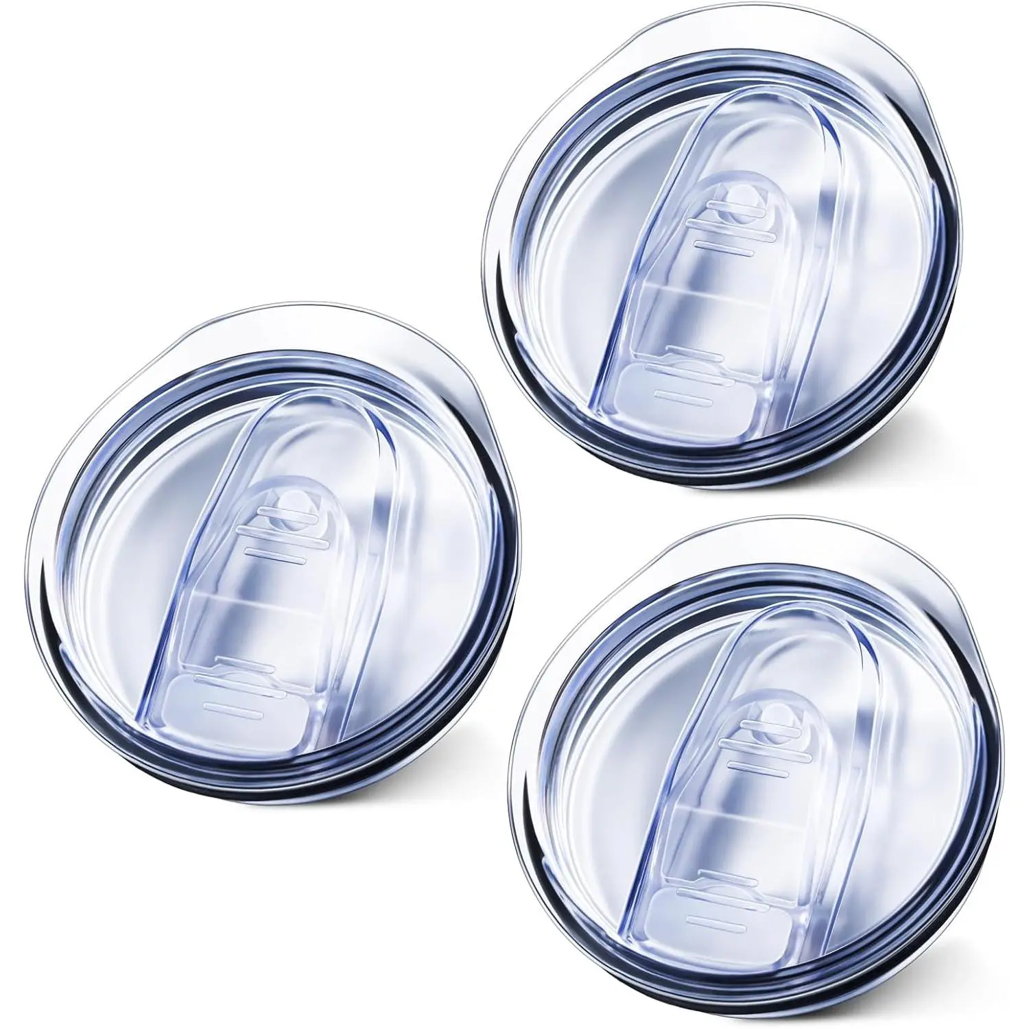 3 Pack 20oz Skinny Straight  Stainless Steel Tumbler  Lid,Spill Proof Splash Resistant Silicon Sliding cover for 2.76inch mouth,Straw Friendly for work, travel and Daily Life
