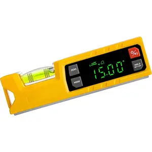 Digital Level & Digital Protractor, 7 inch Angle Finder 0-90? & 0-180? Range,  Bubble Inclinometer with  V- & Audio  for Woodwork,  &  Drainage Leveling