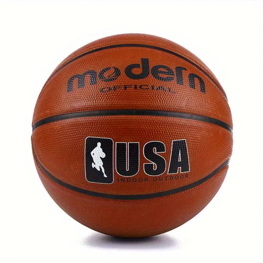 Professional No.7 Basketball - Advanced Anti-Slip Durable Rubber, Indoor/Outdoor Use for Adult Training & Competition, Brown, Basketball Accessories, Competition Ball, Premium Sports Gear, Reliable Game Ball, Sports Ball, Competitive Players