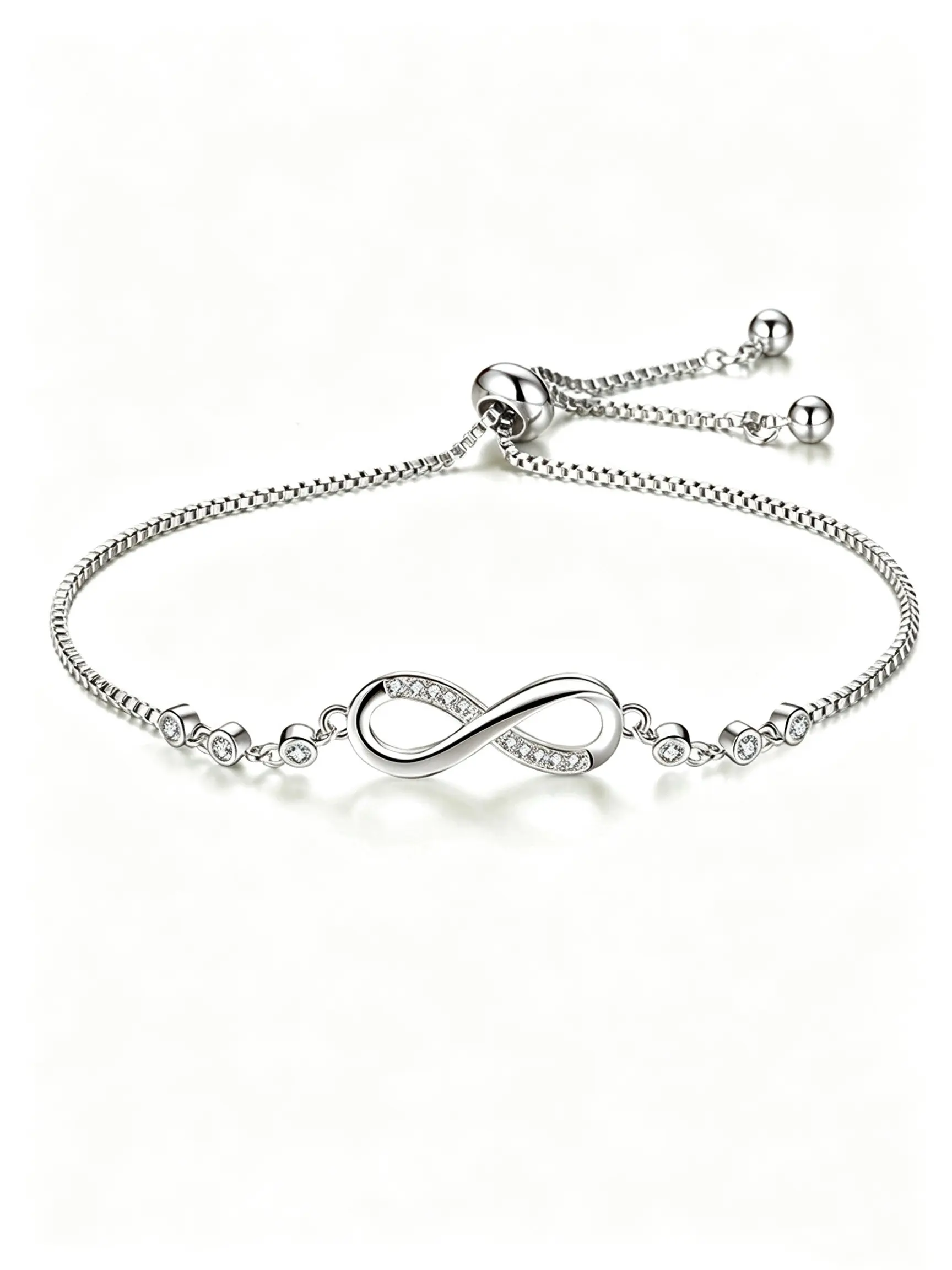 Minimalist infinity bracelet zirconia charming bracelet for women, fashionable bracelet cuff design stylish jewelry gift for parties and birthdays, Copper Cuff Bracelet