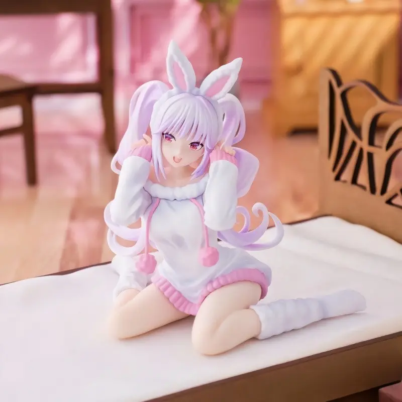 Nikke The Goddess of Victory Alice Figure 12cm Kneeling Home Mini Decor for PC Case & Desk, Cute Anime Collectible Gift