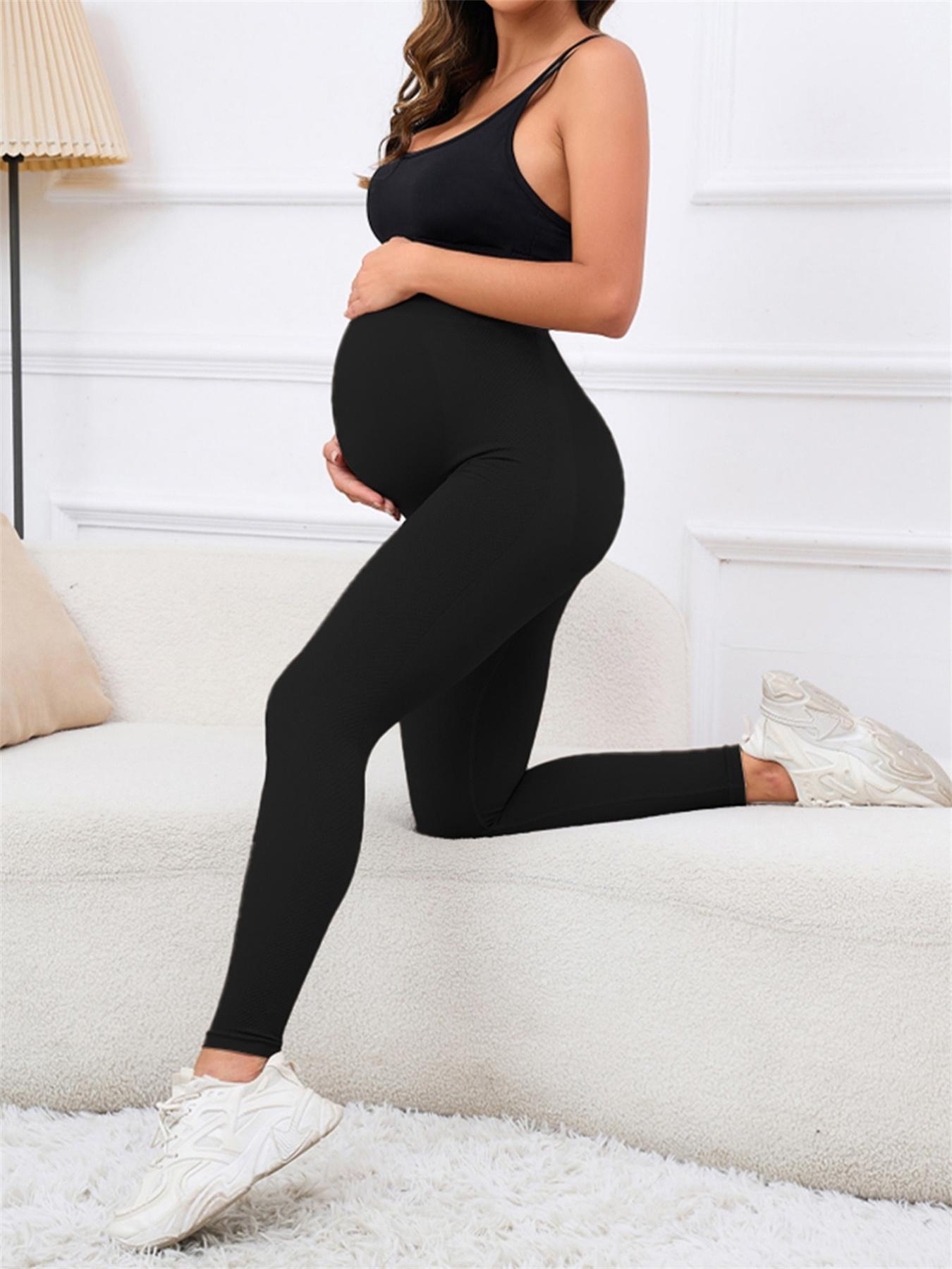4 Pack Women's Maternity Leggings Maternity Yoga Pants Pregnancy Leggings Maternity Clothes Maternity Clothing