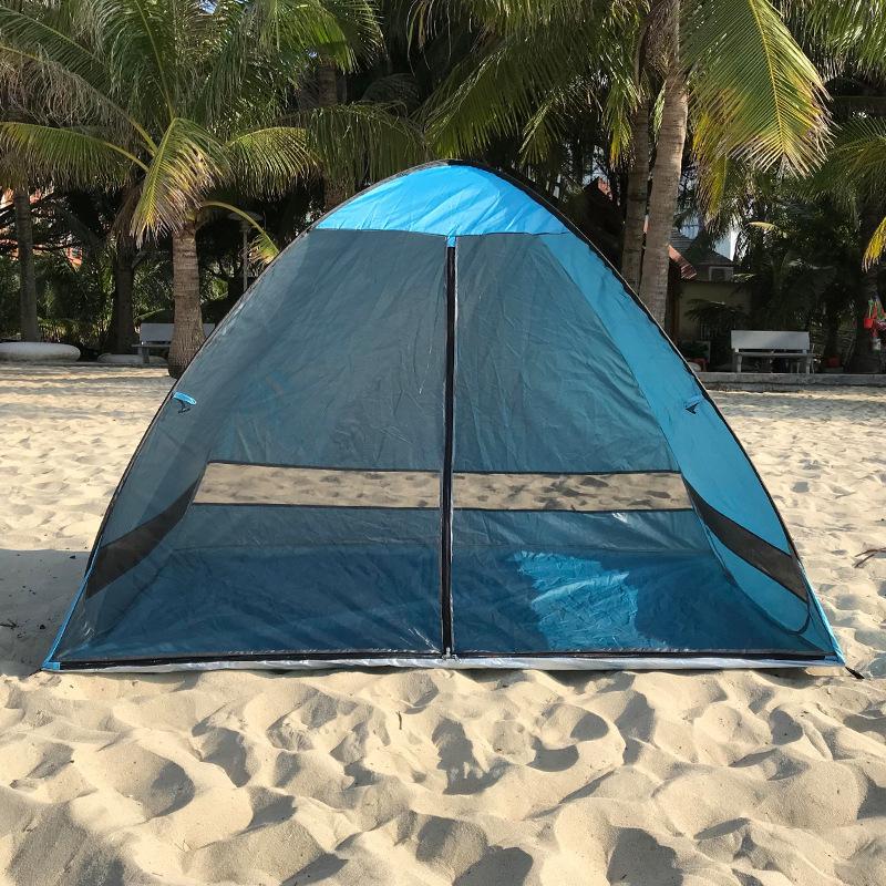Gauze tent, fully automatic 2-second quick opening anti-mosquito beach sunshade