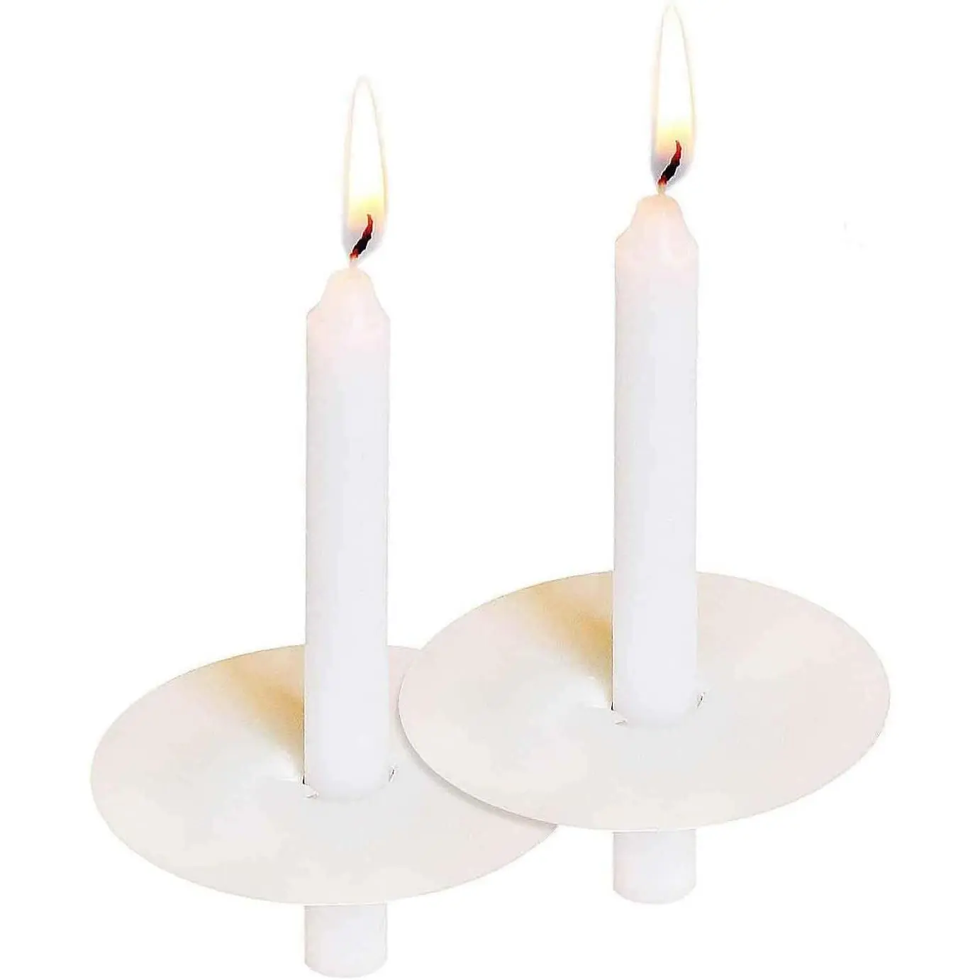 20-Pack Modern Synthetic Taper Prayer Candles with Drip Protectors, Decor Box-Included Home Decor for Vigils, Religious Use with Clean Burn, Taper Candle, Shiny Finish