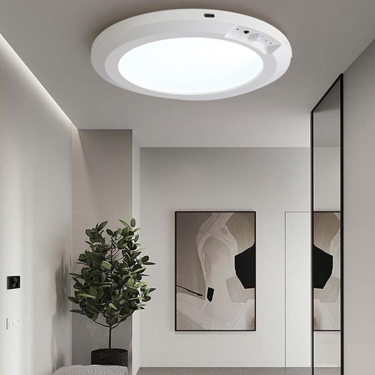 Wireless Ceiling Lights Battery Operated with Remote, Auto Motion Sensor, Ultra-Slim Dimmable Ceiling Mounting Lamp with 3 Colors Wireless Ceiling Lights Battery Operated with Remote, Auto Motion Sensor, Ultra-Slim Dimmable Ceiling Mounting Lamp with 3 Colors