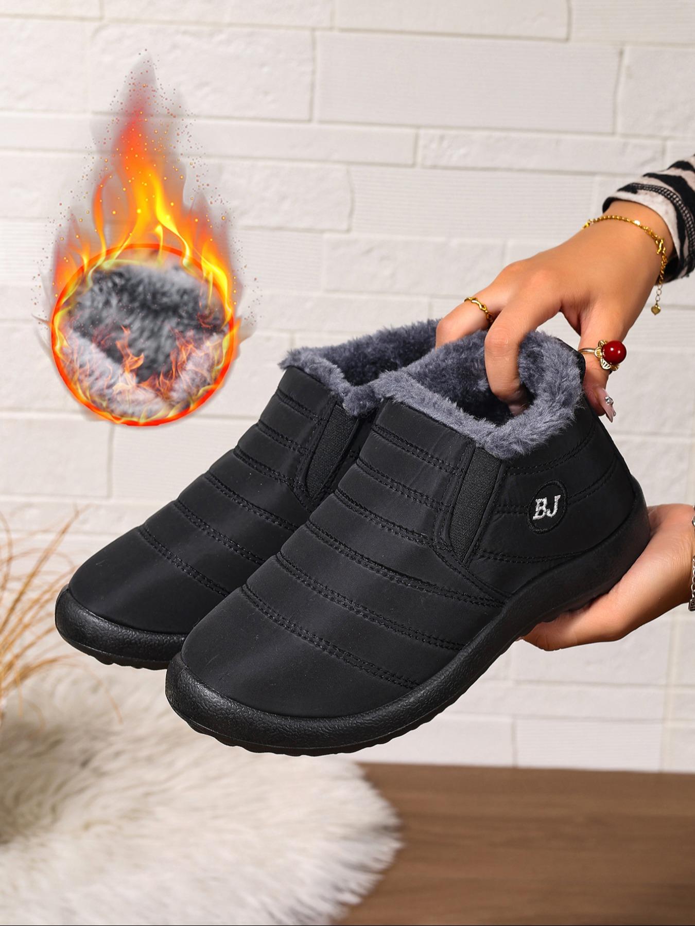 Women's Large Size Lightweight Comfortable Snow Boots, Anti-Slip Short Winter Warm Fleece Boots, Perfect Gift for Outdoor Activities, Winter Warm Shoes