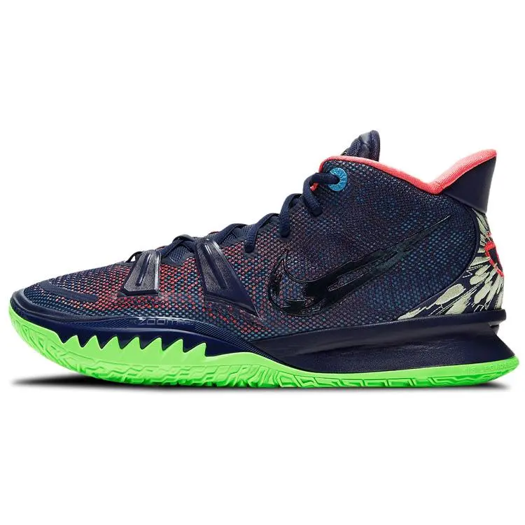 Nike Kyrie 7 EP Anime Mid-Top Basketball Shoes with Air Zoom for Men and Women in Blue Red Green Verifiable, with credentials and supporting global authentication