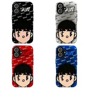 FL-Y2K $AD B0YZ Phone Case, Edgy Cartoon Boy Print Protective Cover For iPhone 11 12 13 14 15 16 17 Air Pro Max for Samsung S26 S25 S24 S23 S22 S21 Case,Gift for fans