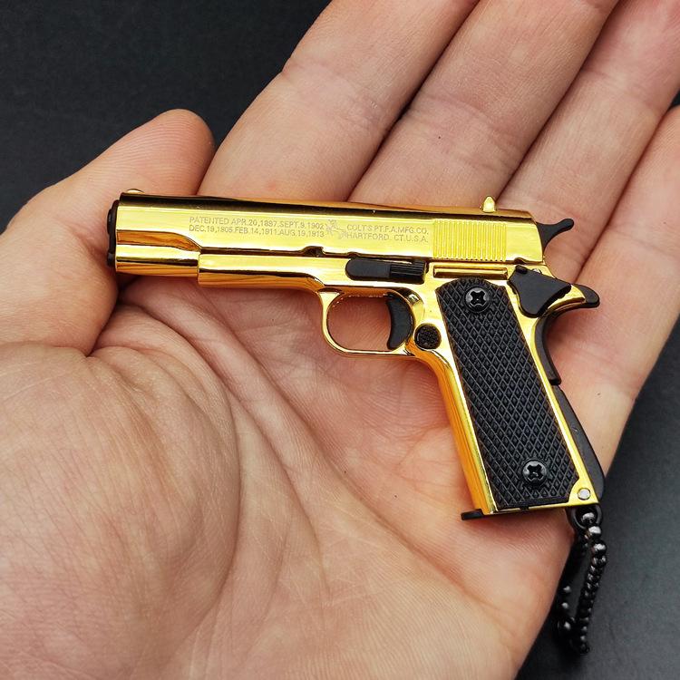 Scale Mini Colt M1911 Pistol Keychain M1911  Pistol Keychain, Hanging Decor