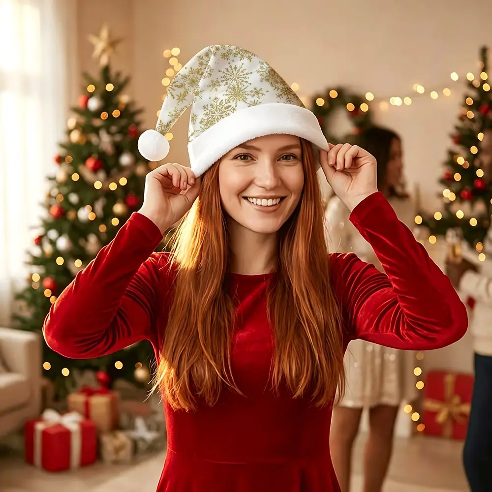 Merry Christmas Hat, 11 Color Options, Soft Design, Unisex Winter Party Hat, Perfect for Stage, Costume, Holiday Decor, Gift Idea