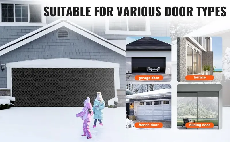 thumbnail image 2 of Garage Door Screen/Insulation Kit For Winter - 16.3 X 7.15 Ft, With 48 Magnets, 300D Oxford Fabric 2 of 3