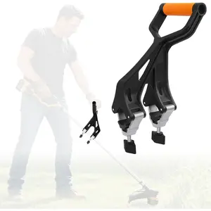 KJX Upgraded Shovel Handle Extension, Ergonomic Weed Trimmer Handle Replacement, Back Saver Attachment Universal Fit for Weed Trimmers, Rakes, String Trimmers, Shovels and More Yard Tools