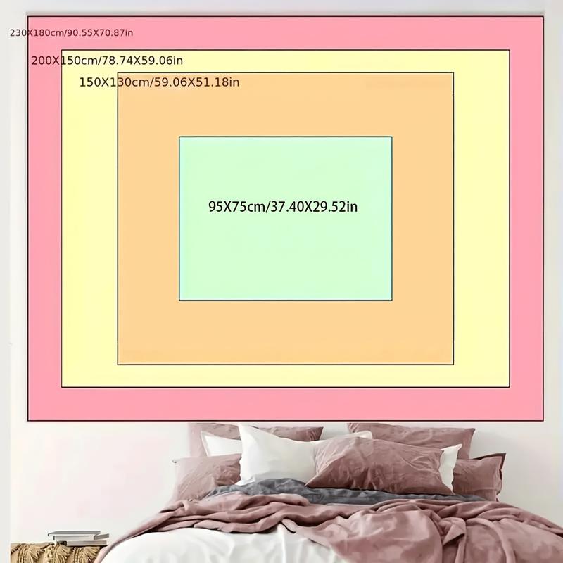 1pc Arcane Series Wall Tapestry - Horizontal Peach Skin Fabric Poster with Romantic Candlelight & Arcane Characters, Soft Textured Decor Suitable for Dorm, Living Room, Bedroom - Holiday Gift for & Men