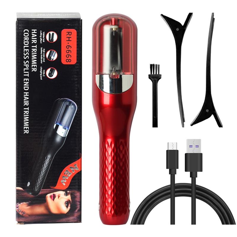 USB Rechargeable Multi-Functional Hair Split End Trimmer, Portable Electric Hair Clipper for Home Use, Built-in Battery for Easy Charging