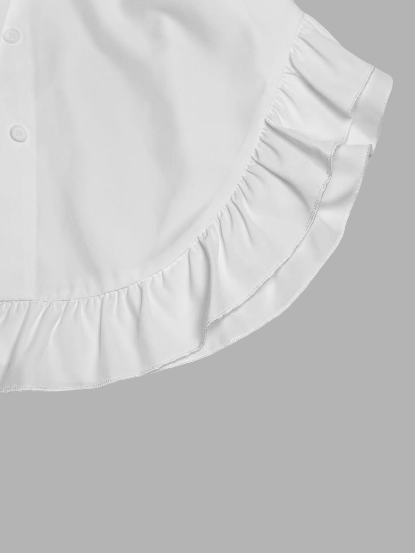 Valentine's Day Women's Casual Loose Fashion Dress, Ruffled Hem Design, All Season Wearable, Perfect for Daily & Stylish Looks