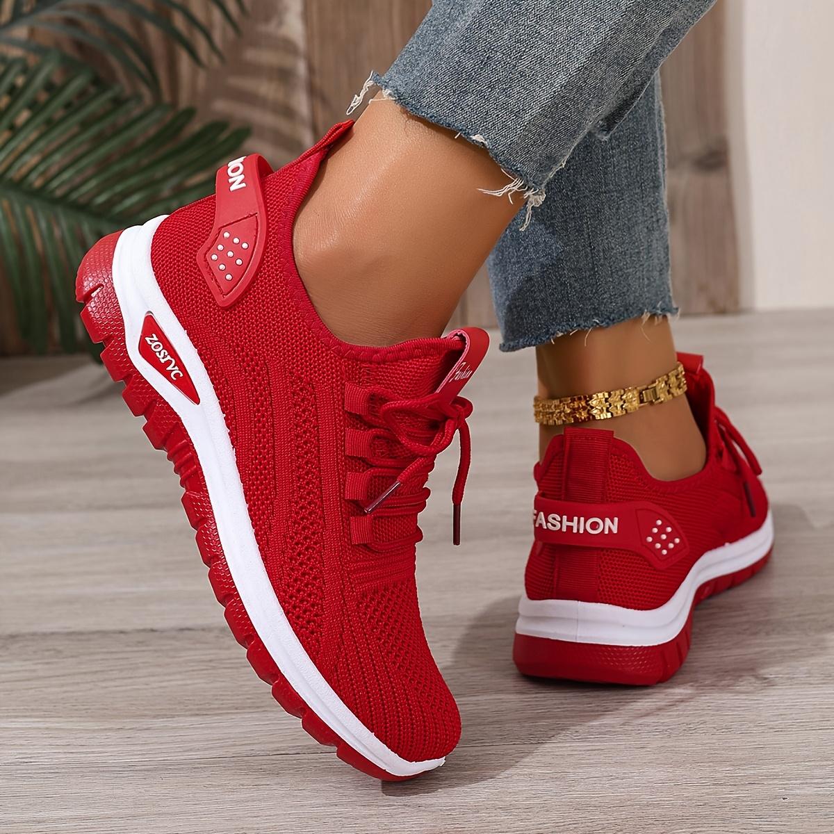 【QUAWUJIE】Women's Plus Size Wide Fit Sneakers 2026 Spring Summer New Arrival Mesh Breathable Lightweight For Ladies Outdoor Daily Wear