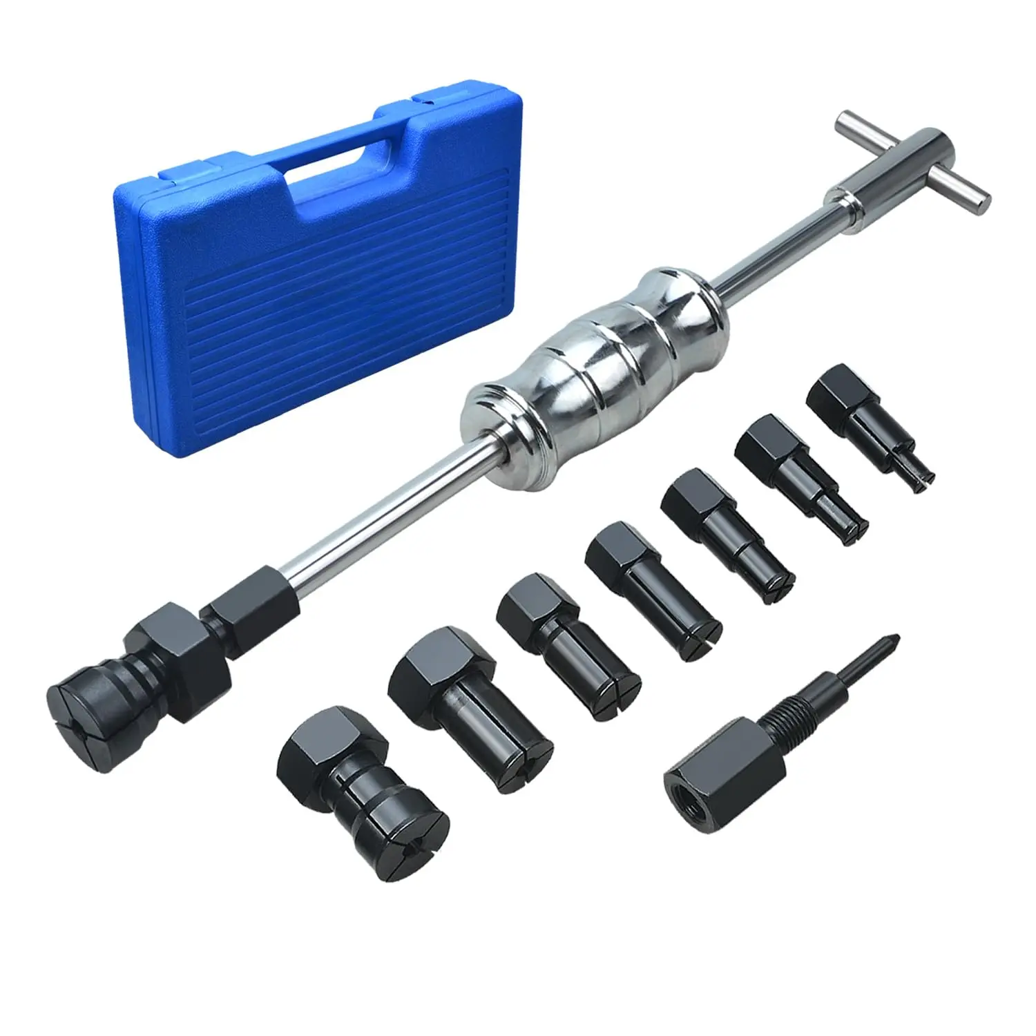 12 Pieces Blind Hole Bearing Puller Set, 8-32MM Expandable Collets Slide Hammer Internal Extractor for Car Motorcycle Wheel Bearings