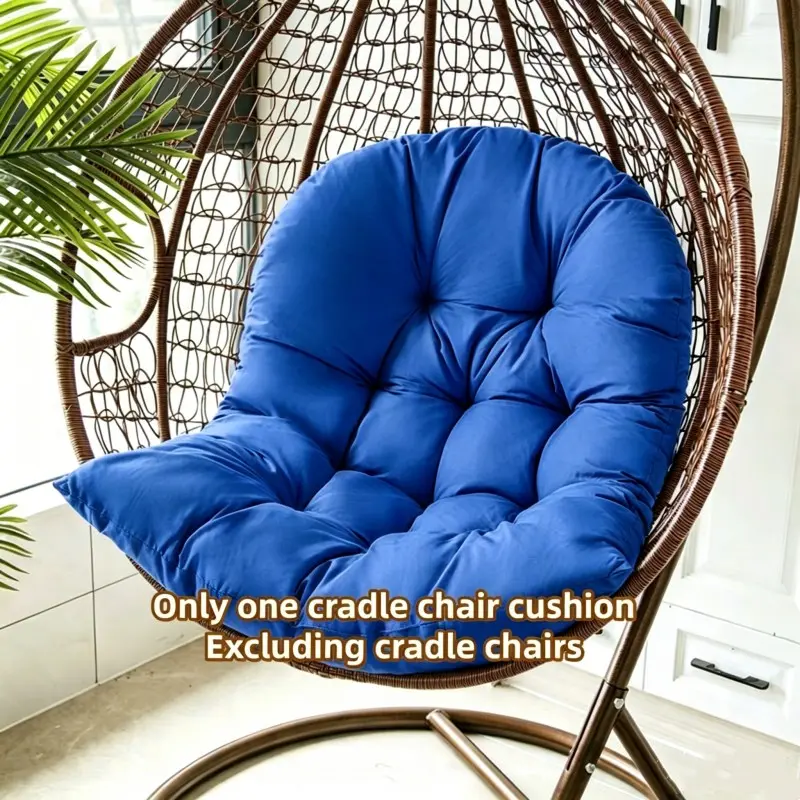 1pc Thickened Durable Swing Chair Cushion, Hammock Backrest Pad, Balcony Hanging Basket Mat, Patio Seat Pad, Available in Different Colors, Padding