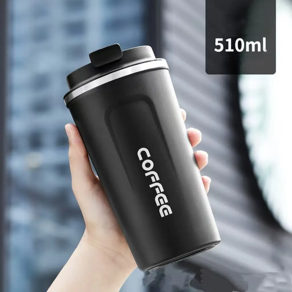 510ML Stainless Steel Coffee Mug, Portable Tumbler, Insulated Tumblers, Vacuum Flask, Car Thermal Cup, Keeps Cold and Hot, Ideal for Travel and Daily Use