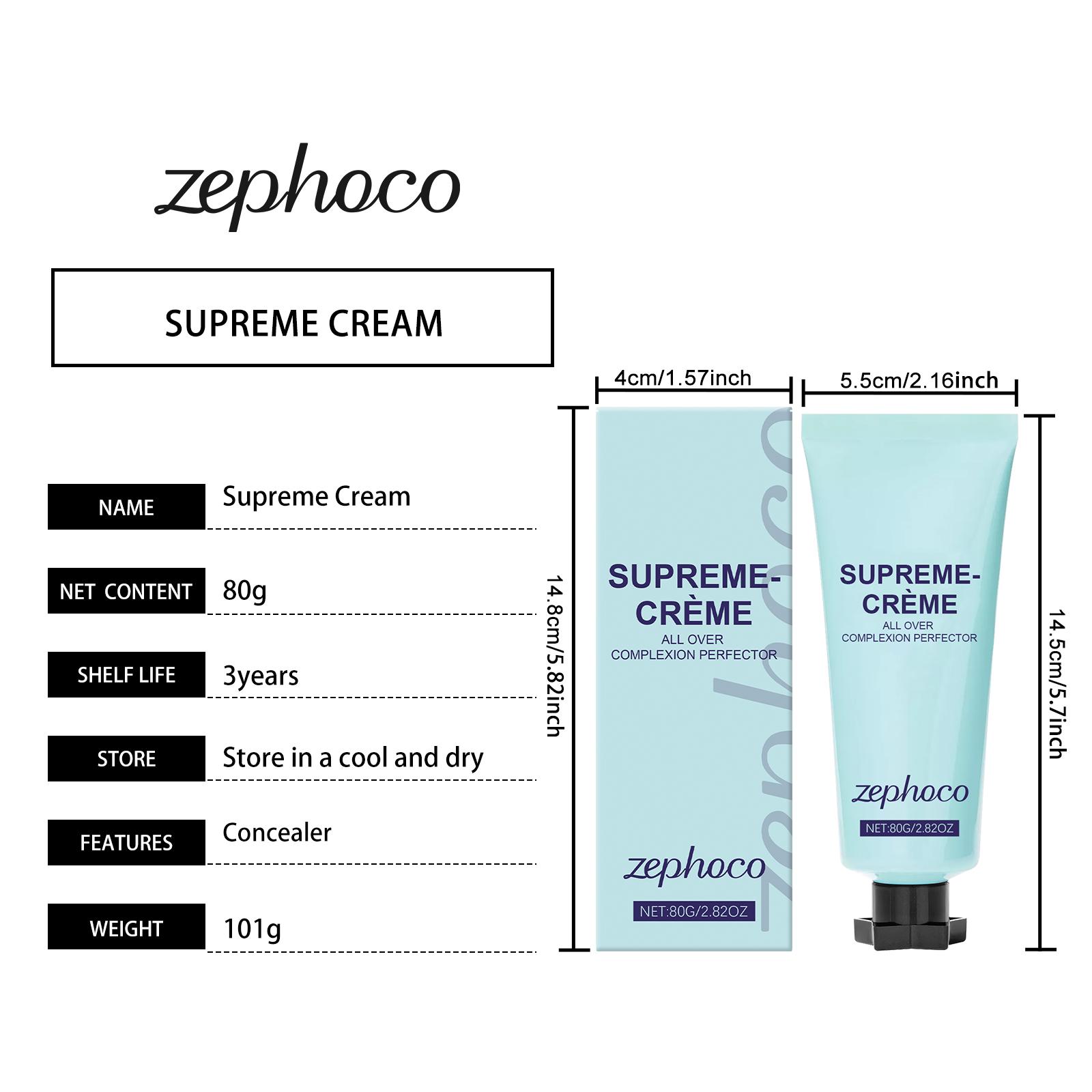 zephoco Concealer Cream Improves Dullness Lightweight Fit Moisturizing Brightening Clear Long-lasting Concealer Cream