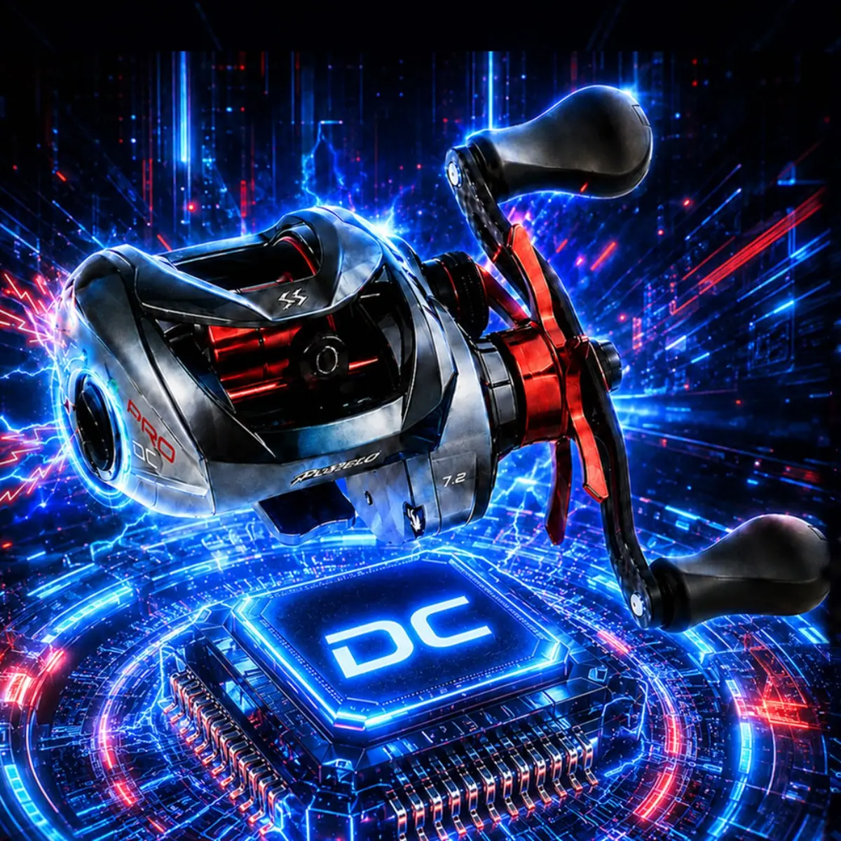 Baitcasting Reel Ultralight 7.1:1 7.2:1 7.5:1 Gear Ratio Baitcaster Reel Smooth and Sensitive,DC Baitcasting  Fishing Reel for Freshwater Saltwater Fishing