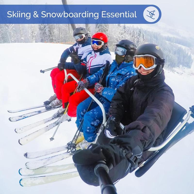 6 Pack Ski Face Mask for Cooling Full Head Coverage, Neck Gaiter, Lightweight Design, Breathable Fabric, Soft Fabric, Ski Balaclava, Winter Athletes, Snowboarders