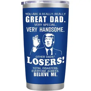 Dad Birthday Gifts from Daughter Son,20 oz Tumbler Mug Blue,Fathers Day Birthday Gifts for Step Dad Father in Law Him Daddy,Gift for Men Papa Grandpa Uncle Stepdad