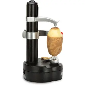 Electric Peeler - 2 Spare Blades - Safe & Easy to Use - Effortlessly Peels Vegetables and Fruit