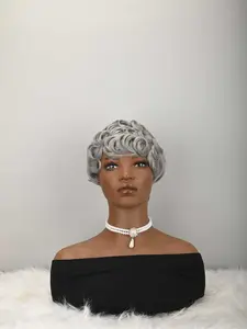 Short Pixie Wigs Short Curly Pixie Wigs Synthetic Hair Wigs Natural Wavy Pixie Cut Wig Short Curly Layered Pixie Wig