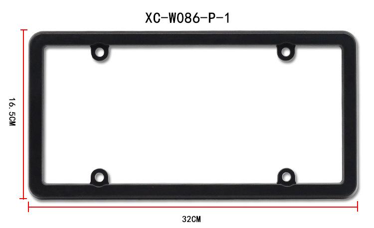 Modified US Standard Transparent License Plate Frame Plastic Metal Universal Car Brand Frame Modified US Standard Transparent License Plate Frame Plastic Metal Universal Car Brand Frame