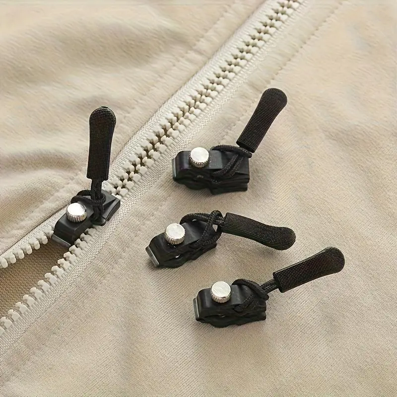 15-Pack Detachable Zipper Pull Replacement Kit, 3-Size Quick Repair Tabs for Jackets, Bags, Luggage, Boots, Shoes & Clothing, No-Sew Tool-Free Fix Set
