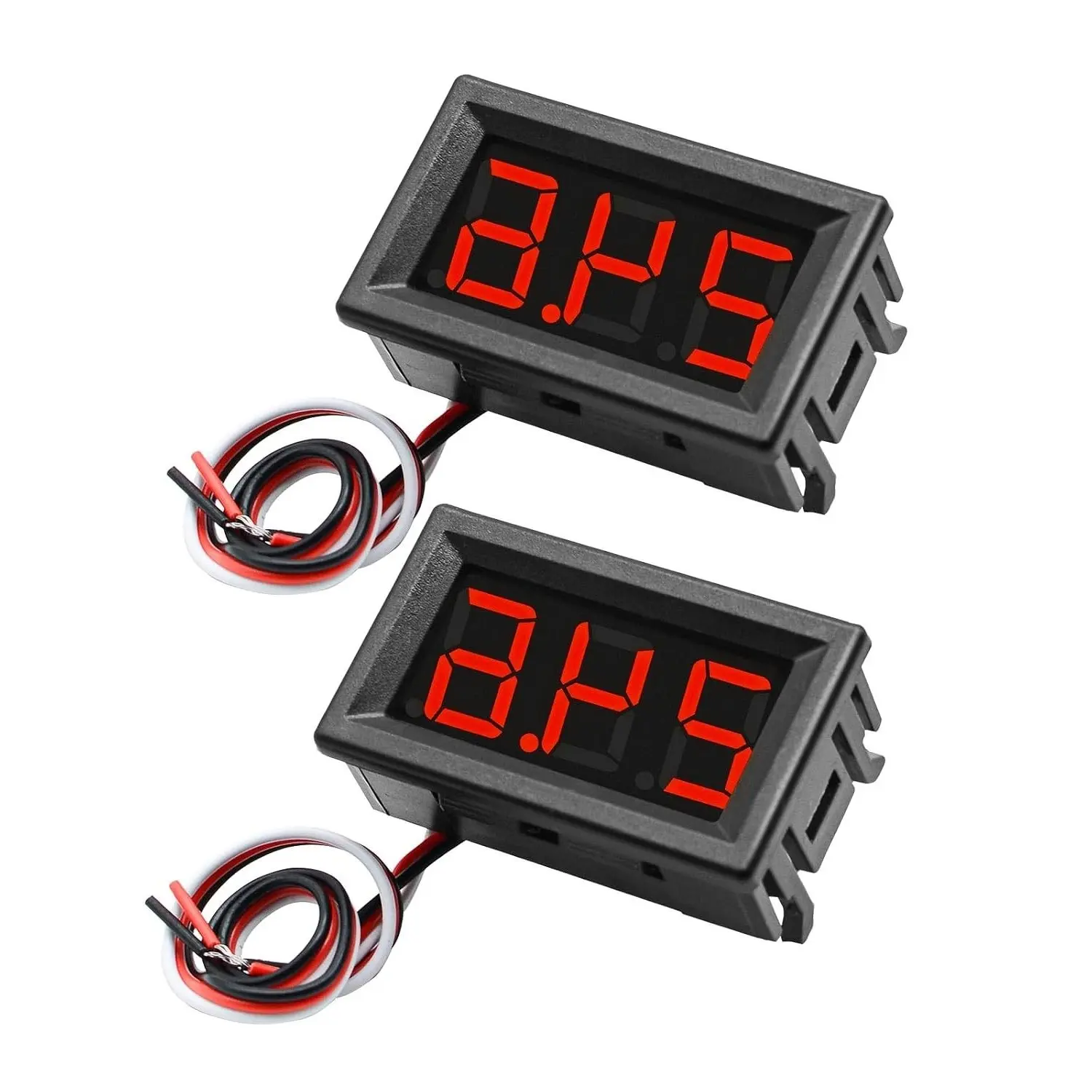 2-Pack DC 0-100V Mini Voltmeter Voltage Tester DC Voltage GaugeGift