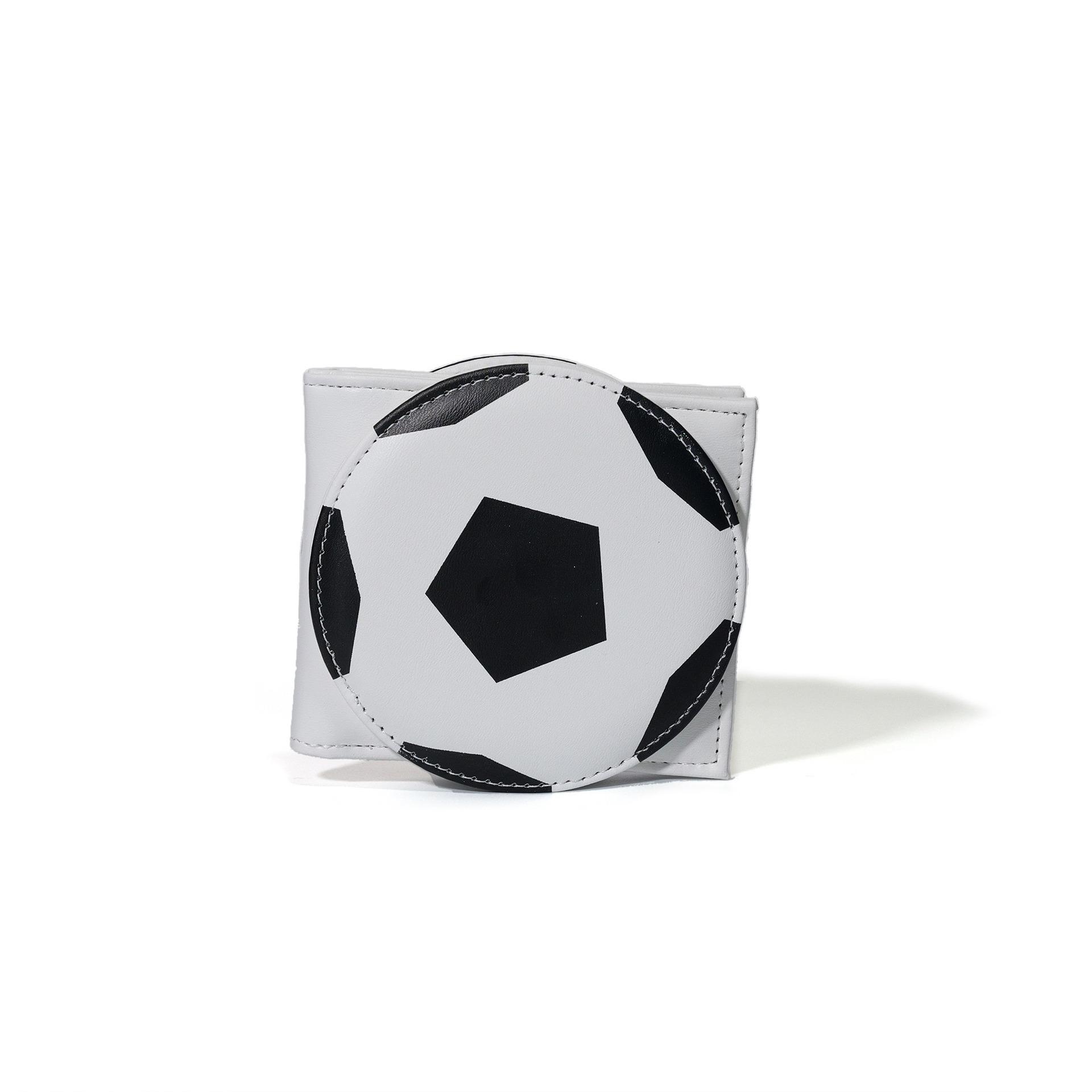 RFID anti-theft brush anti magnetic wallet, irregular wallet, Hamburg wallet - football wallet