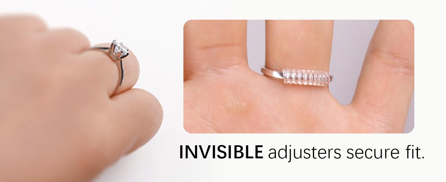 22 Pack Invisible Ring Adjuster For Loose Rings,2 Ring Reducers For Jewelry Rings,Multiple 16 Inserts In 8 Sizes And 6 Spirals In 2 Sizes,Silicone Ring Tightener Fit For Almost Rings 22 Pack Invisible Ring Adjuster For Loose Rings,2 Ring Reducers For Jewelry Rings,Multiple 16 Inserts In 8 Sizes And 6 Spirals In 2 Sizes,Silicone Ring Tightener Fit For Almost Rings