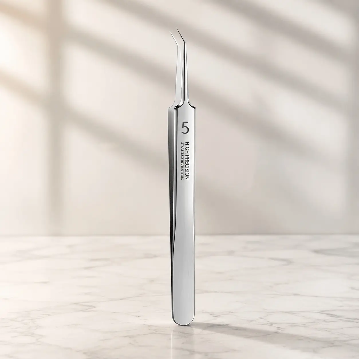 Professional Precision Stainless Steel Tweezers for Electronics Repair, Jewelry Making & Lab Use. Non-Magnetic, Anti-Static, High-Accuracy Crafting Tools for Fine DIY and Industrial Applications.