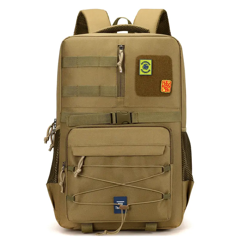 Tactical Backpack For Travel Hiking 20 35L Lightweight Oxford Fabric Unisex Business Commute 14 Inch Laptop Compatible Curved Shoulder Straps Solid Color Summer 2026
