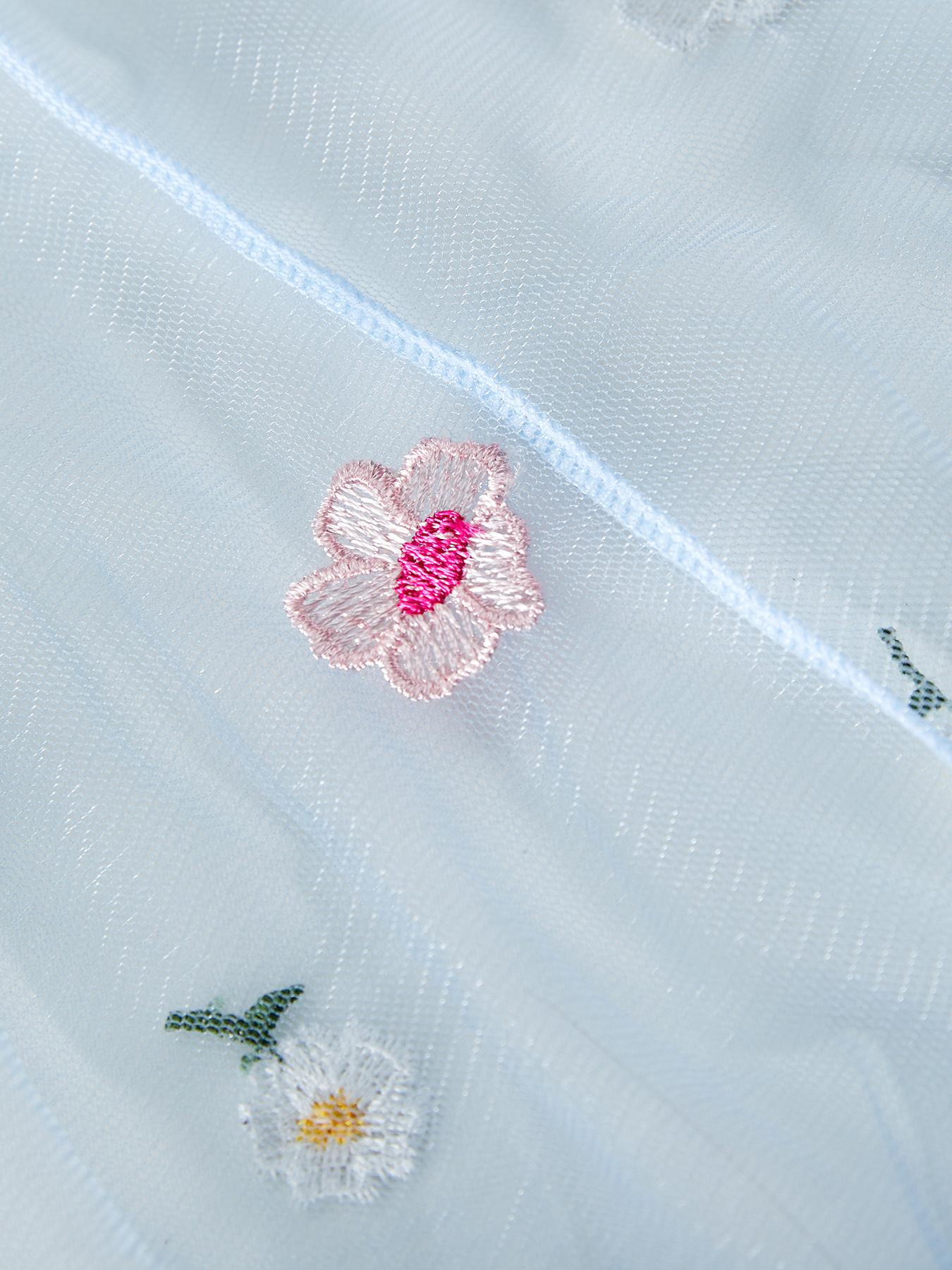 Women's Floral Embroidery Ruffle Hem Cami Nightdress, Adjustable Spaghetti Strap Criss Cross Backless Sheer Nightgown, Soft Comfortable Sleepwear for Women, Strap Chemise Nightgown