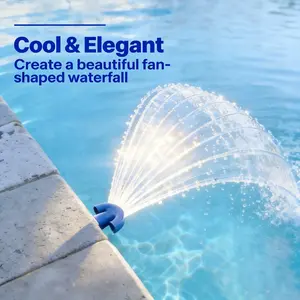 Pool Aerator - Arc-Shaped Pool Water Function, Fountain Effect, Cooling and Oxygenation, Fits Standard 3/4 Inch, Creative Splash Head