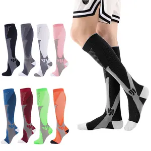 3 Pairs Compression Socks for Men & Women, 20-30 mmHg Calf Support, Relieves Plantar Fasciitis, Moisture-Wicking with Cushioning, Perfect Gift for Joggers and Athletes high knee