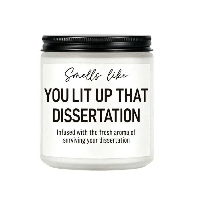 Grad Aromatic Candle, Scented Phd Graduation Gifts, 2026 Graduation Gifts for Doctorate unisex for Her, Him, Women, Men, Scent Aroma - Congratulations Graduate - Presents for Doctoral Graduates, Students