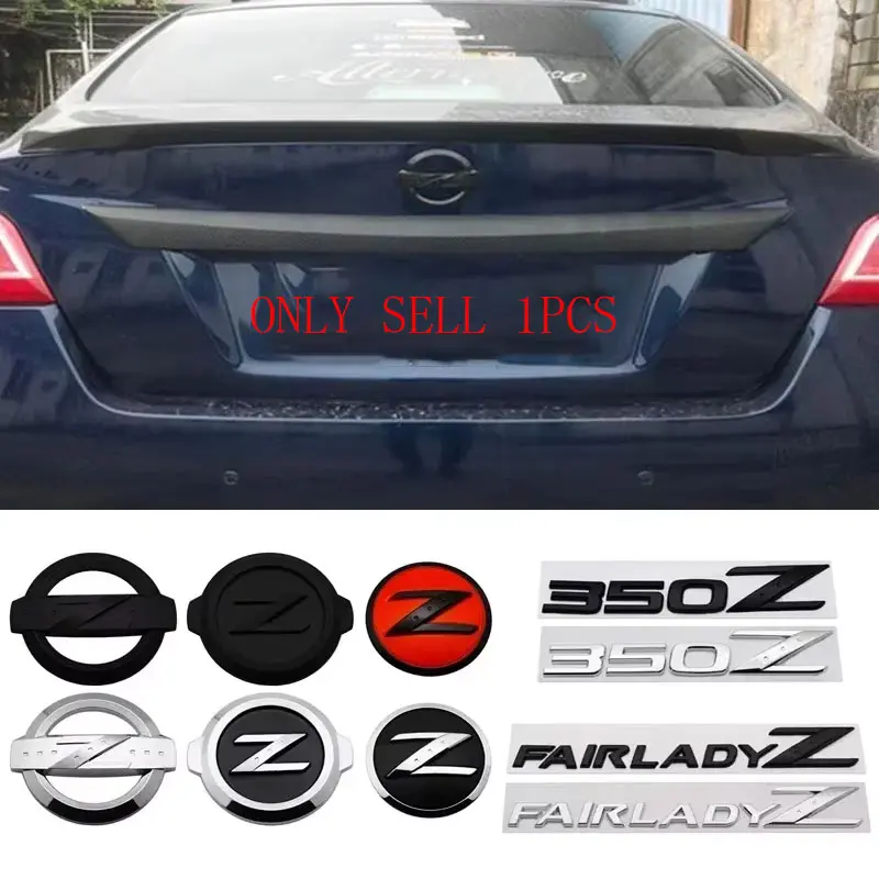Car Rear Trunk Emblem Badge Sticker Decals for Nissan Z Logo 350Z 370Z Fairlady Z3 Z34 Almera Sylphy Altima Sentra