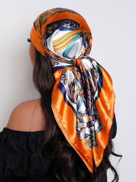 35" Women's Bohemian Style Scarf, Silk-Like Headband for Elegant Looks, Perfect Gift for Any Occasion, Casual Lightweight Woven Fabric